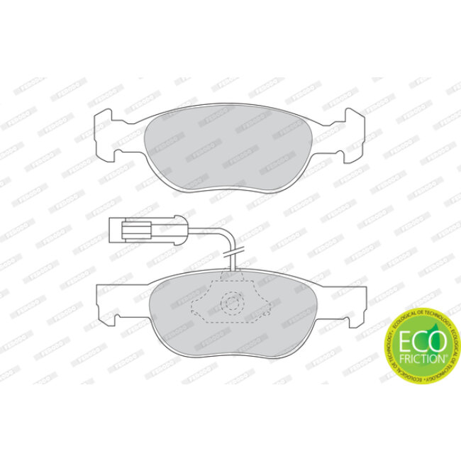 4 Plaquettes De Frein Ferodo Fdb1040