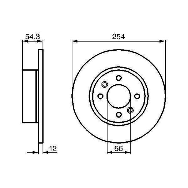 2 Disques De Frein Bosch 0986478390
