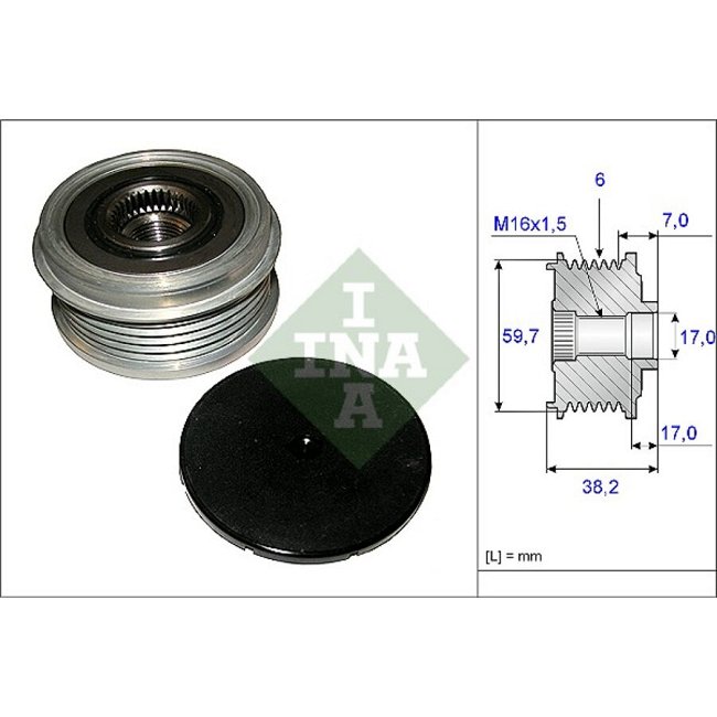 Poulie D'alternateur Ina 535006410