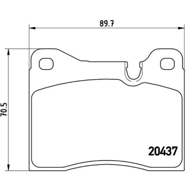 4 Plaquettes De Frein Brembo P06002