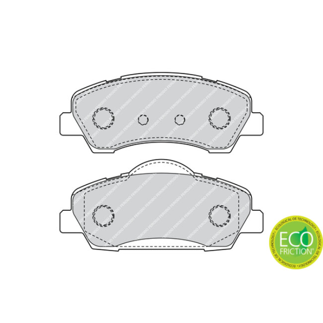 4 Plaquettes De Frein Ferodo Fdb4491