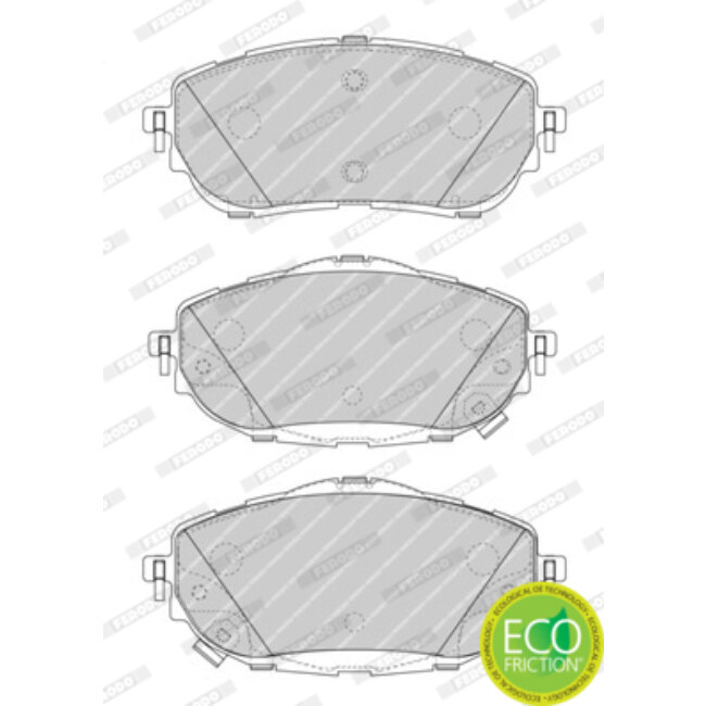 4 Plaquettes De Frein Ferodo Fdb4648