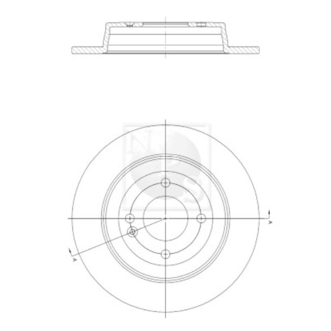 1 Disque De Frein Nps K331a12