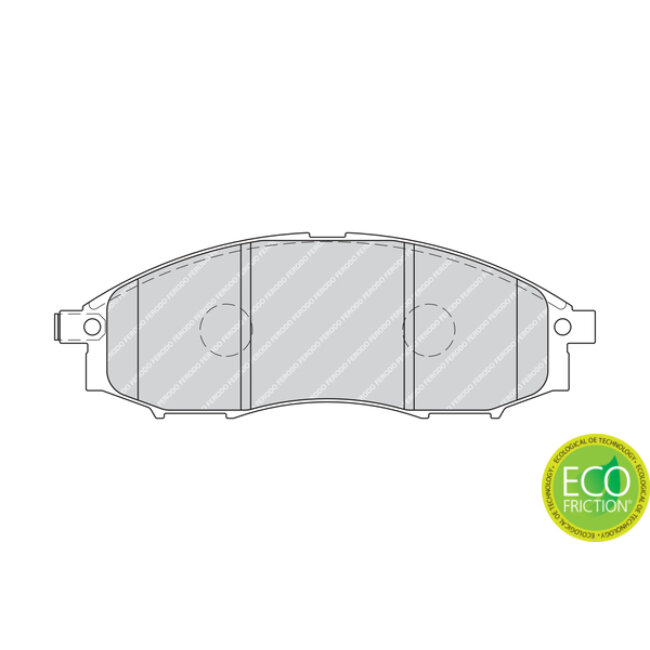 4 Plaquettes De Frein Ferodo Fdb1745