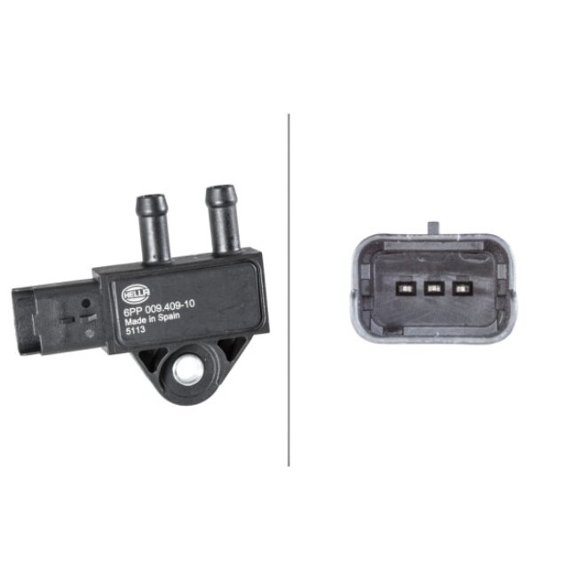 Capteur De Pression Des Gaz D'échappement Hella 6pp 009 409-101