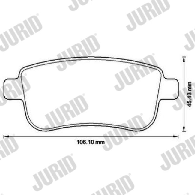 4 Plaquettes De Frein Jurid 573286jc