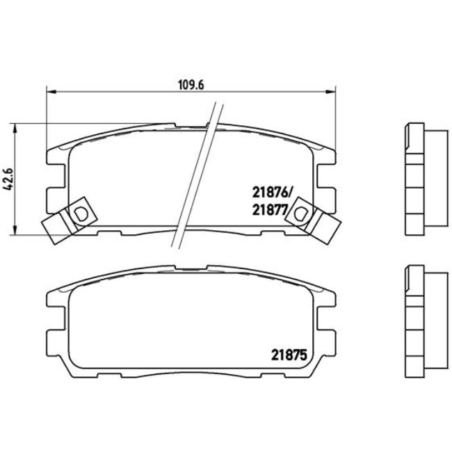 4 Plaquettes De Frein Brembo P59021