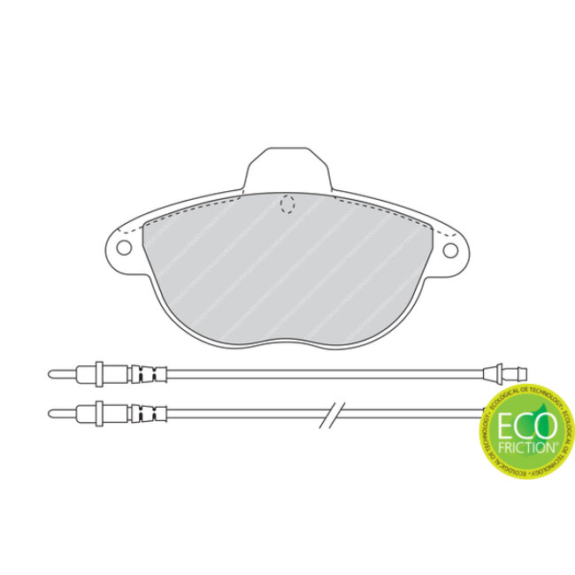 4 Plaquettes De Frein Ferodo Fdb1069