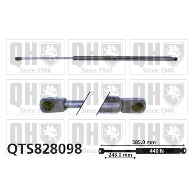 Vérin De Coffre Quinton Hazell Qts828098