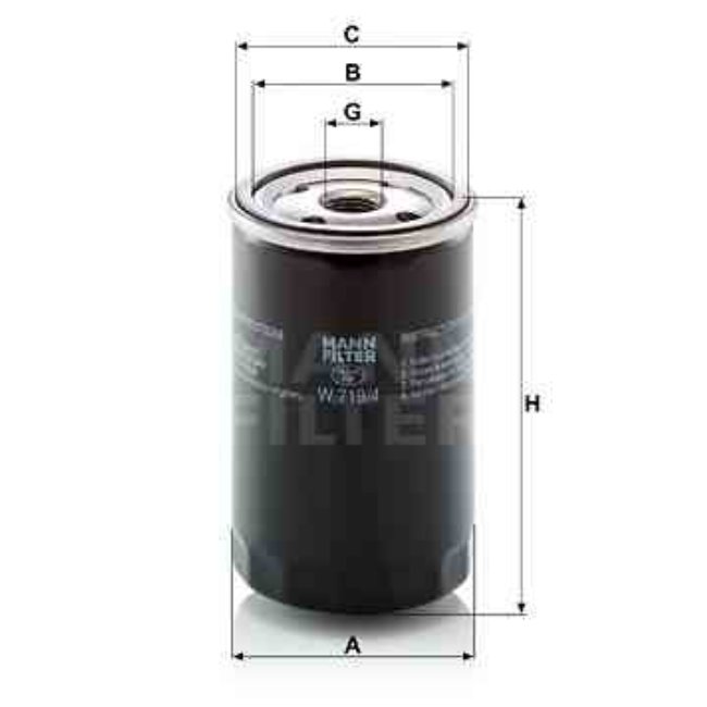 Filtre À Huile Mann-filter W719/4
