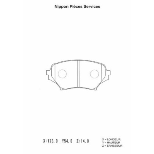 4 Plaquettes De Frein Nps M360a64