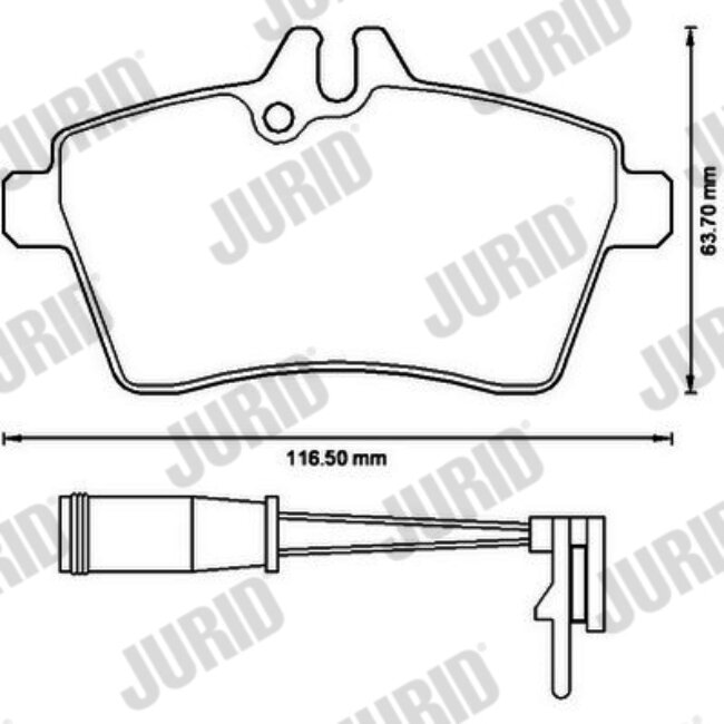 4 Plaquettes De Frein Jurid 573226jc