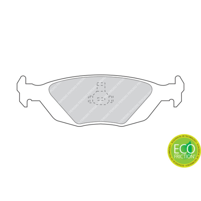 4 Plaquettes De Frein Ferodo Fdb506