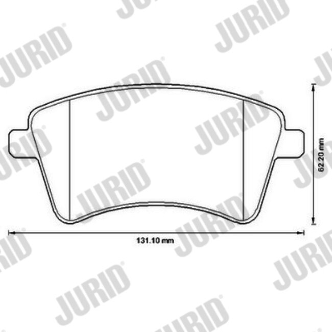 4 Plaquettes De Frein Jurid 573284jc