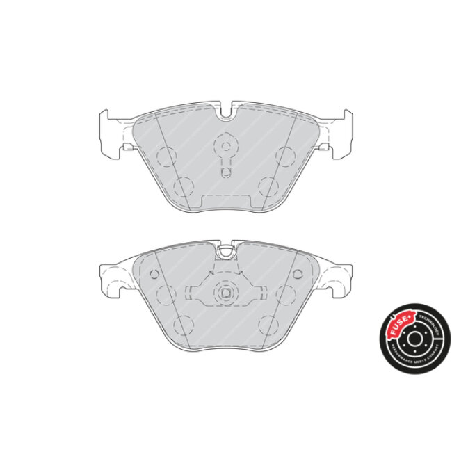 4 Plaquettes De Frein Ferodo Fdb4382