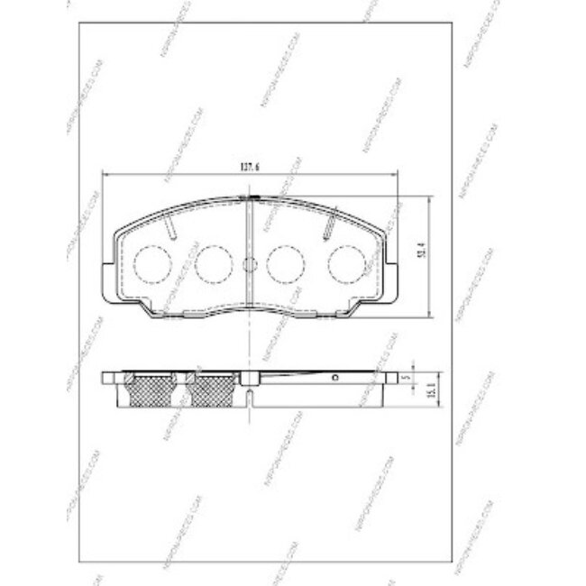 4 Plaquettes De Frein Nps T360a33