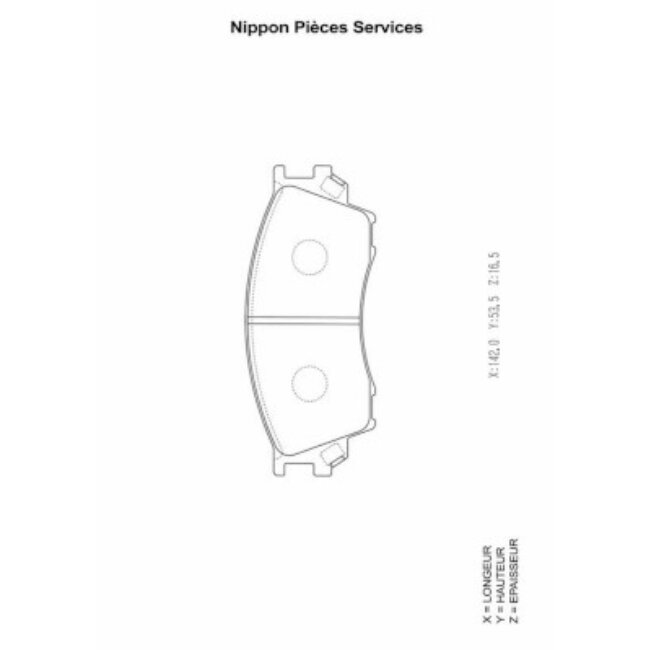 4 Plaquettes De Frein Nps M360a45