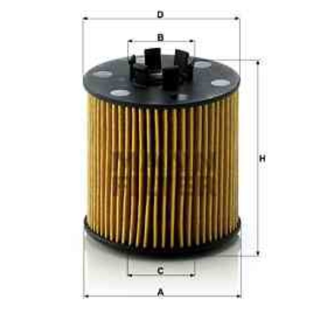 Filtre À Huile Mann-filter Hu712/6x