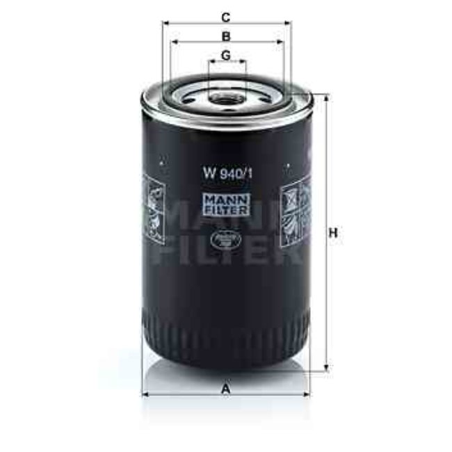 Filtre À Huile Mann-filter W940/1