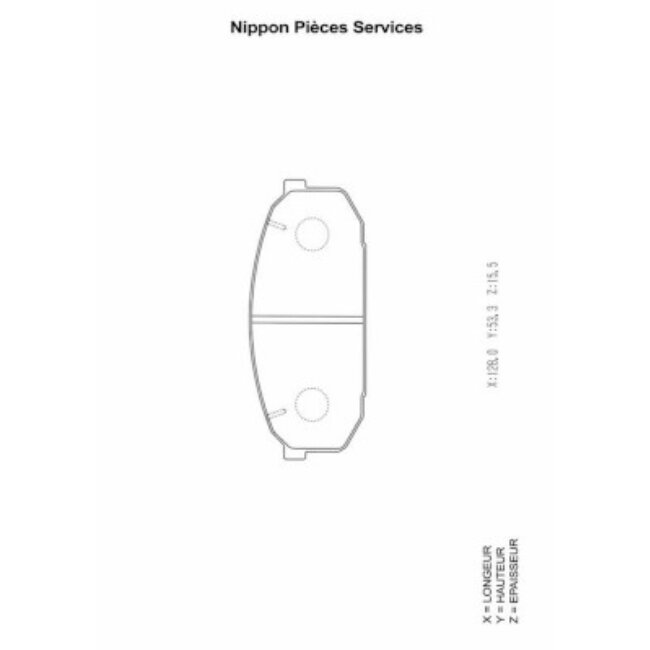 4 Plaquettes De Frein Nps M360a41