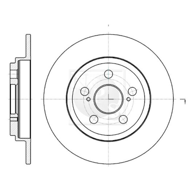 1 Disque De Frein Nps T331a62