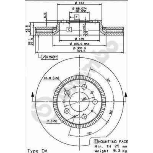 2 Disques De Frein Brembo Max 09.9130.75