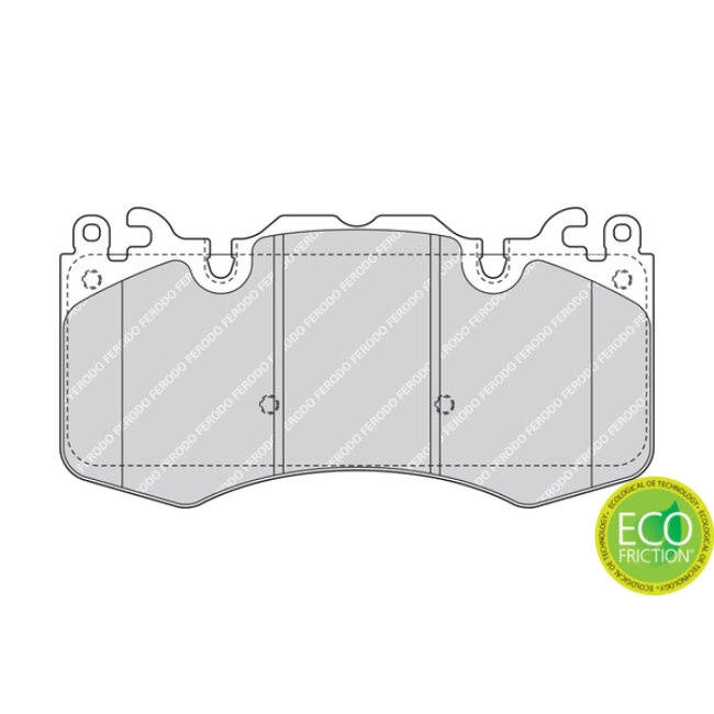4 Plaquettes De Frein Ferodo Fdb4379