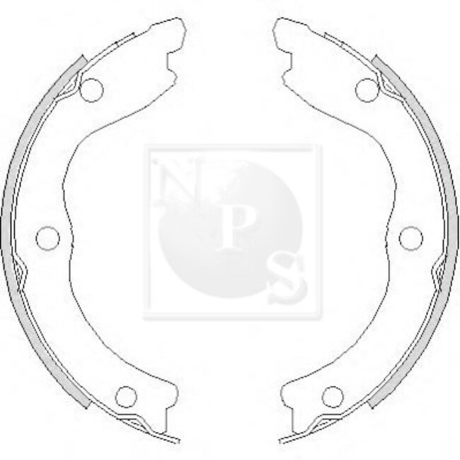 Jeu De 4 Mâchoires De Frein Nps N350n09