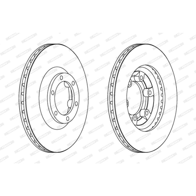 2 Disques De Frein Ferodo Ddf1633
