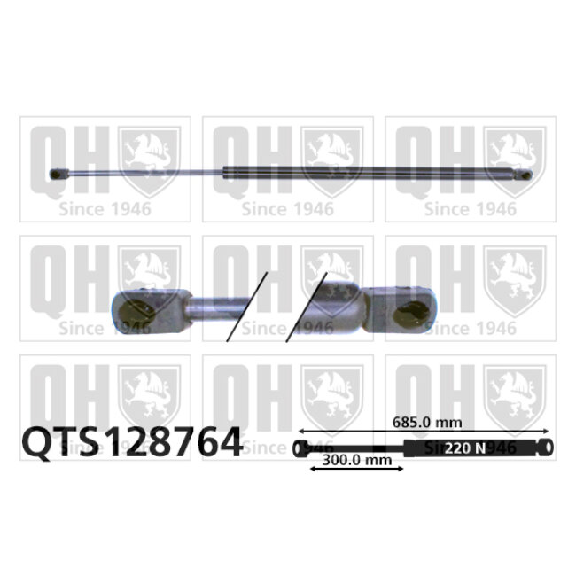 Vérin De Capot Quinton Hazell Qts128764