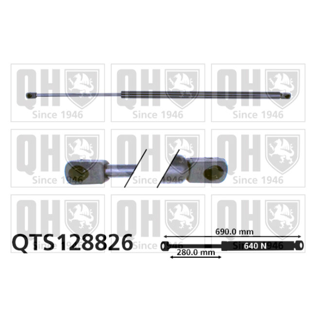 Vérin De Coffre Quinton Hazell Qts128826