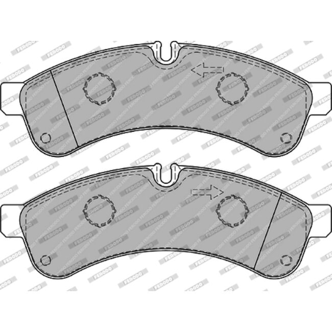 4 Plaquettes De Frein Ferodo Fvr4039