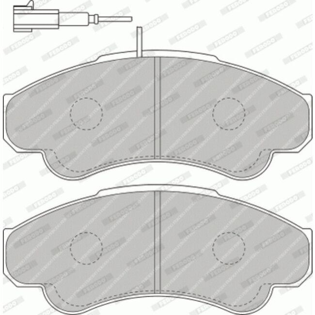 4 Plaquettes De Frein Ferodo Fvr1479