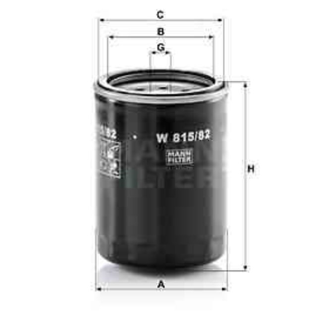 Filtre À Huile Mann-filter W815/82