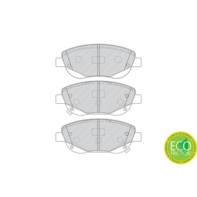 4 Plaquettes De Frein Ferodo Fdb4276