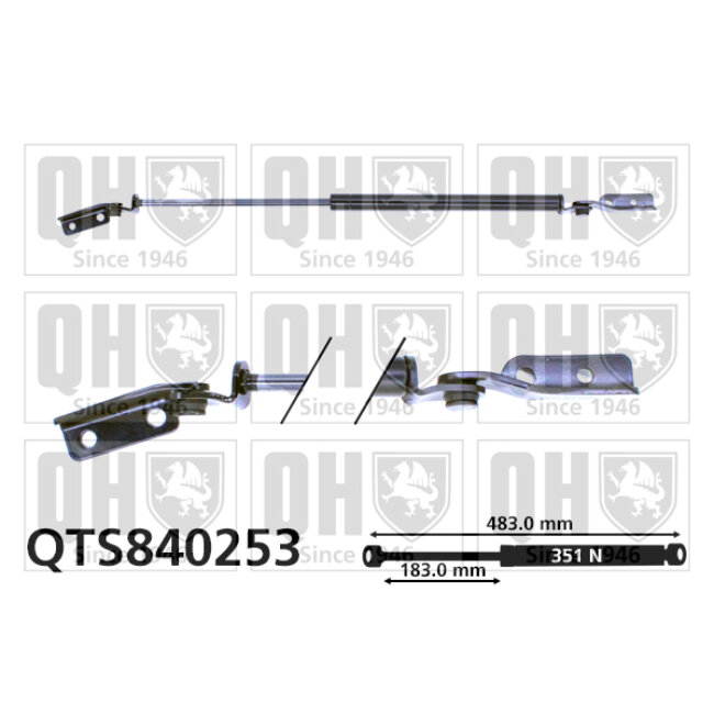 Vérin De Coffre Quinton Hazell Qts840253