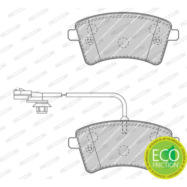 4 Plaquettes De Frein Ferodo Fdb4340