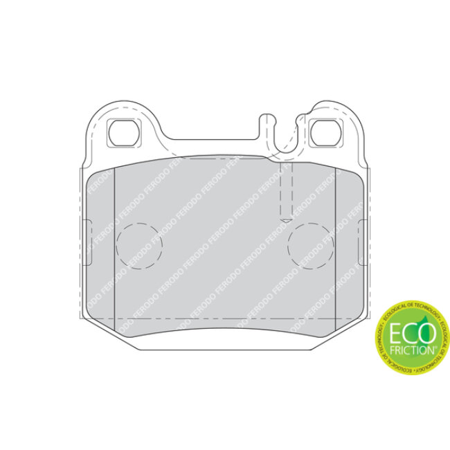 4 Plaquettes De Frein Ferodo Fdb1512