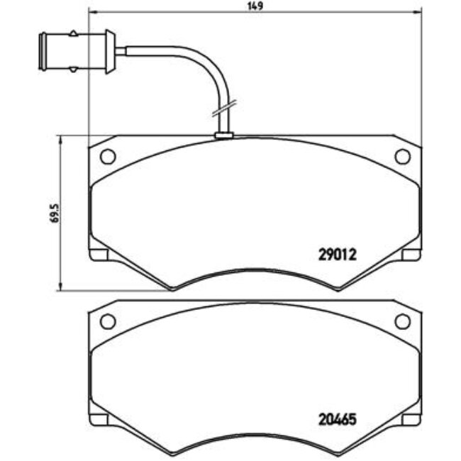 4 Plaquettes De Frein Brembo Pa6013