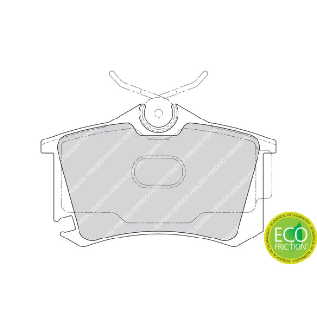 4 Plaquettes De Frein Ferodo Fdb1637