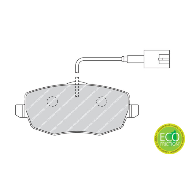 4 Plaquettes De Frein Ferodo Fdb1976