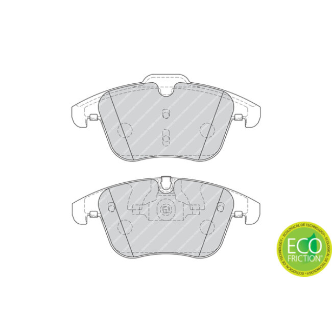 4 Plaquettes De Frein Ferodo Fdb4107