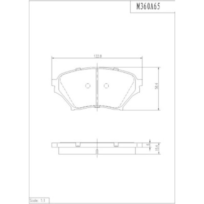 4 Plaquettes De Frein Nps M360a65
