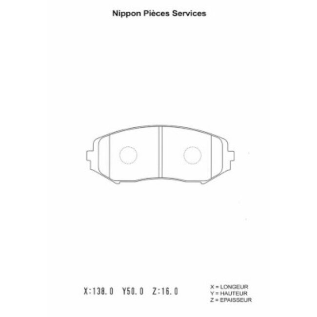 4 Plaquettes De Frein Nps S360i27