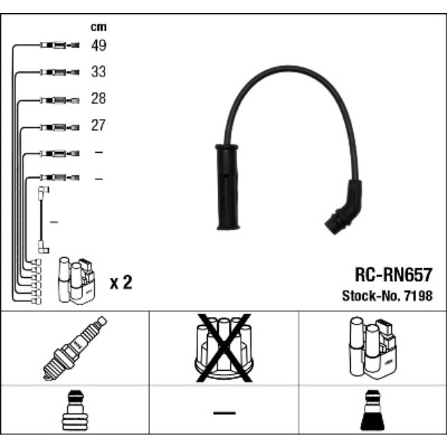 Faisceau D'allumage Ngk Rc-rn657