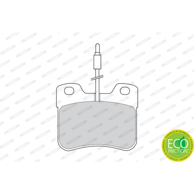 4 Plaquettes De Frein Ferodo Fdb535