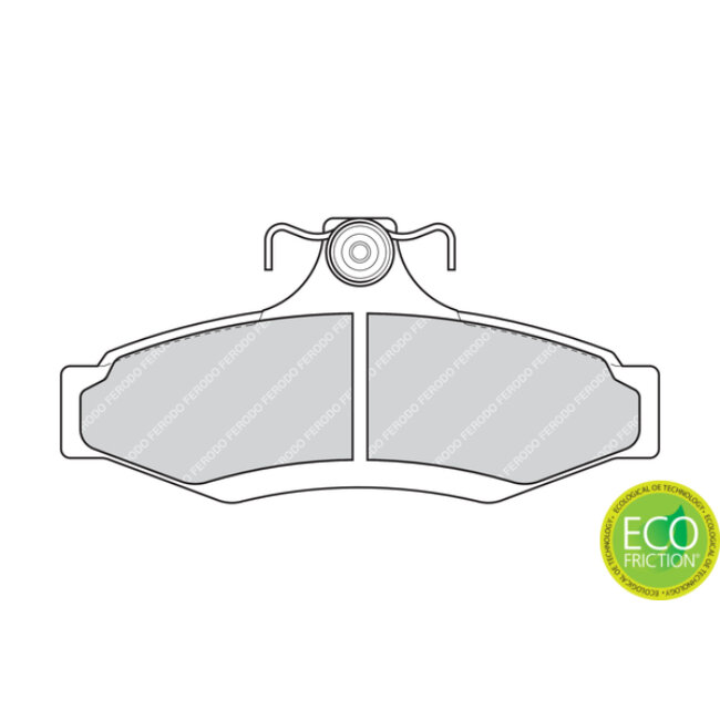 4 Plaquettes De Frein Ferodo Fdb1336