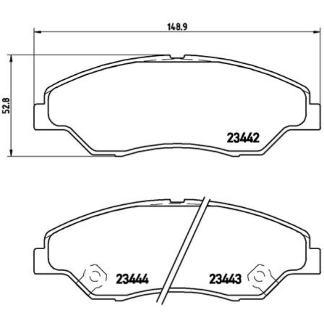 4 Plaquettes De Frein Brembo P30015