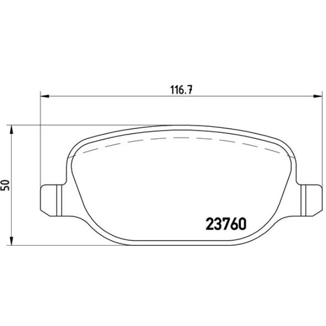 4 Plaquettes De Frein Brembo P23109