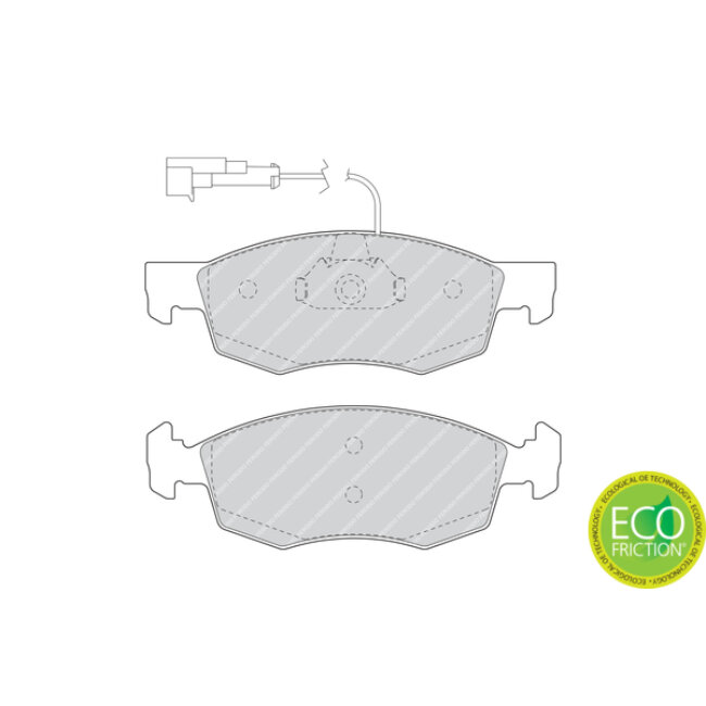 4 Plaquettes De Frein Ferodo Fdb1377